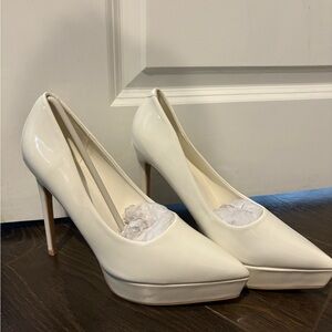 New Elegant White Platform Heels
